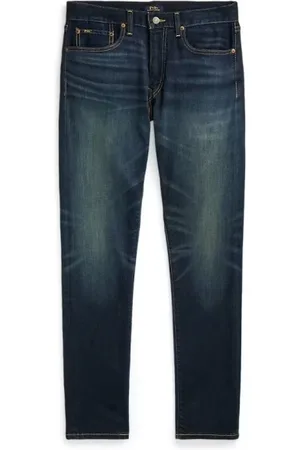 Ralph Lauren Jeans, Herre, Blå, W32 L34, Uld, Stilfulde Denim Jeans til Mænd