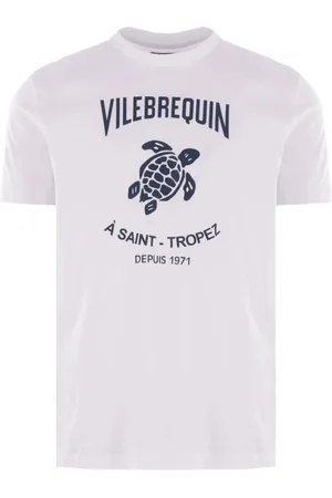 Vilebrequin Top, Herre, Hvid, S, Vasket T-shirt i hvid