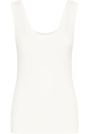 Soaked in Luxury Top, Dame, Hvid, L, Slim-fit Tank Top Broken
