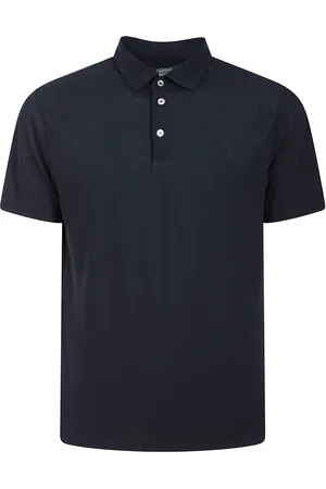 ZANONE Top, Herre, Blå, M, Bomuld, Polo i fineste stof, Raffineret design