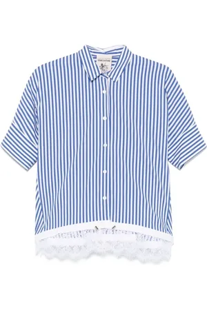 SEMICOUTURE Bluser & Skjorter, Dame, Blå, S, Elegant Skjorter Kollektion