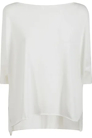 LIVIANA CONTI Strik, Dame, Hvid, M, Kimono Sweater, Blød og Let Stof