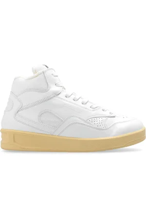 Jil Sander Sko, Herre, Hvid, 40 EU, Læder, High-top Sneakers