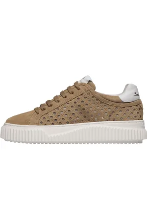 Voile blanche Sko, Dame, Brun, 37 EU, Uld, Herika Perforated