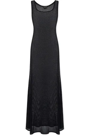 Tom Ford Kjole, Dame, Sort, S, Polyester, Vest Lang Kjole