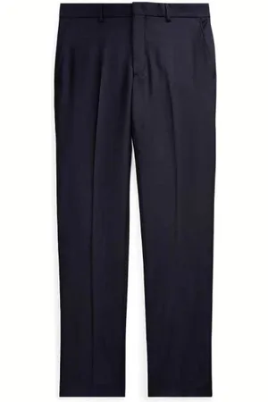 Ralph Lauren Bukser, Herre, Blå, W34, Uld, Stilfulde Bukser til Mænd