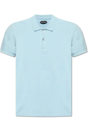 Tom Ford Top, Herre, Blå, XL, Bomuld, Bomulds Polo Shirt