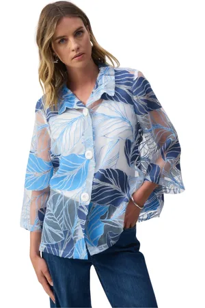 Joseph Ribkoff Jakke, Dame, Flerfarvet, 2XL, Polyester, Let Jakke