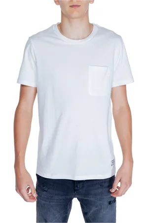 Peuterey Top, Herre, Hvid, 3XL, Bomuld, Hvid Bomulds T-shirt Kortærmet