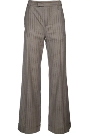 Brunello Cucinelli Bukser, Dame, Grå, 2XS, Wide Bukser