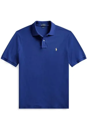 Ralph Lauren Top, Herre, Blå, S, Uld, Stilfuld T-shirt til mænd