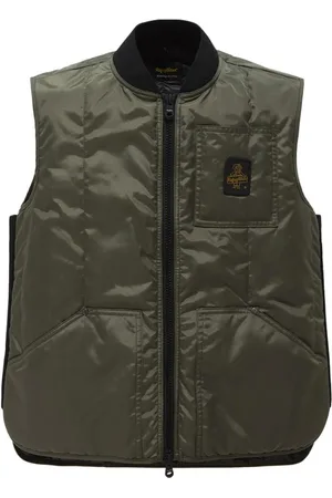 RefrigiWear Jakke, Herre, Grå, 2XL, Nylon, Grå Nylon Lynlås Vest med Lommer