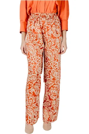 Liu Jo Bukser, Dame, , XS, Polyester, Blomstret Blonder Bukser