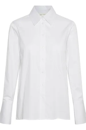 INWEAR Bluser & Skjorter, Dame, Hvid, M, Bomuld, Loosefit Hvid Skjorte