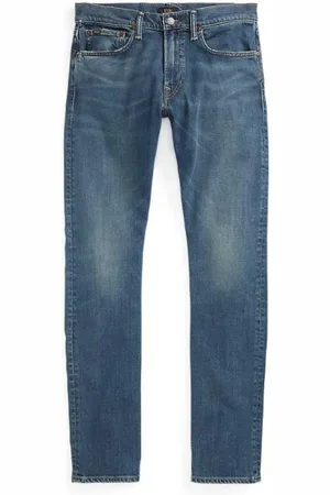 Ralph Lauren Jeans, Herre, Blå, W33 L34, Uld, Stilfulde Denim Jeans til Mænd