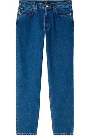 A.P.C. Jeans, Herre, Blå, W36, Bomuld, Vintage High Waist Straight Leg Jeans