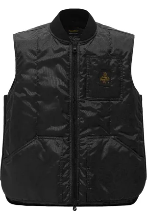 RefrigiWear Jakke, Herre, Sort, L, Nylon, Sort Nylon Lynlås Vest med Stræk