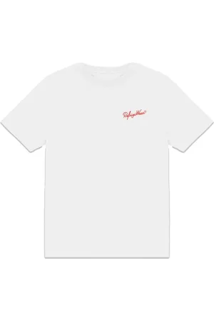 RefrigiWear Top, Herre, Hvid, XL, Bomuld, Heritage Print Crew-Neck Cotton T-Shirt