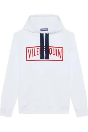 Vilebrequin Sweathshirts & Hoodies, Herre, Hvid, 2XL, Bomuld, Solid hættetrøje af bomuld til mænd