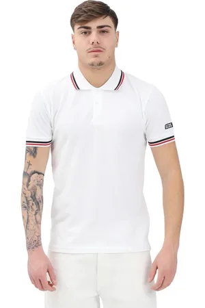 GCDS Top, Herre, Hvid, S, Klassisk Sporty Polo Hvid