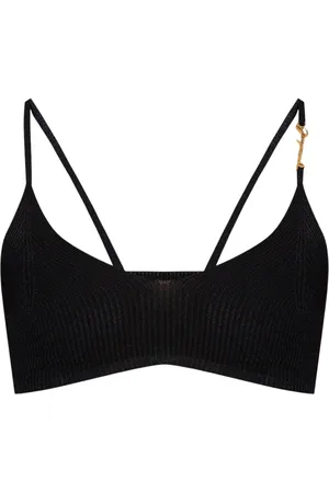 Jacquemus Top, Dame, Sort, M, Uld, Pralu Tank Top