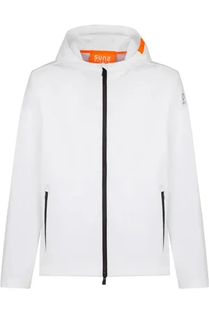 sunseeker Jakke, Herre, Hvid, XL, Polyester, Vandtæt jakke med gummi lynlåse