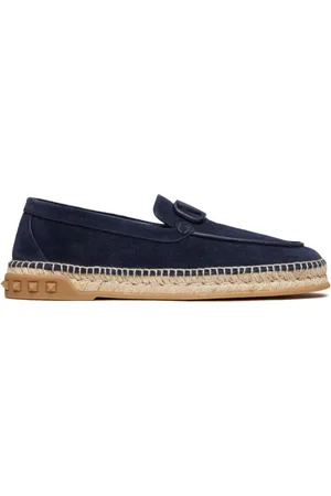 VALENTINO GARAVANI Sko, Herre, Blå, 40 EU, Uld, Marine Espadrillas Stilfulde Sko