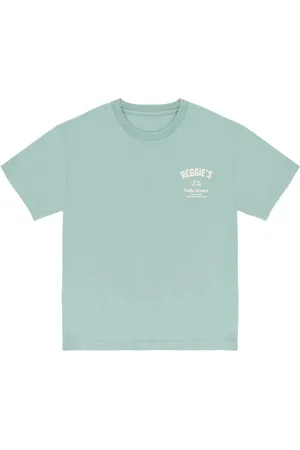 RefrigiWear Top, Herre, Grøn, XL, Bomuld, Grafisk Print Crewneck Bomuld T-shirt