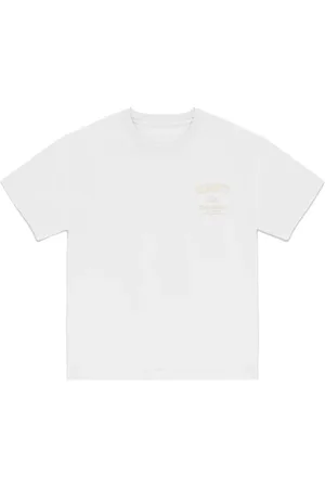 RefrigiWear Top, Herre, Hvid, S, Bomuld, Grafisk Print Crewneck Bomuld T-shirt