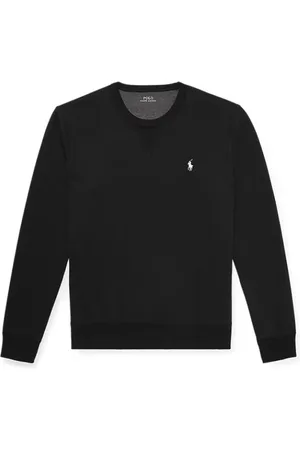 Ralph Lauren Sweathshirts & Hoodies, Herre, Sort, M, Bomuld, Sort langærmet bomuldst-shirt