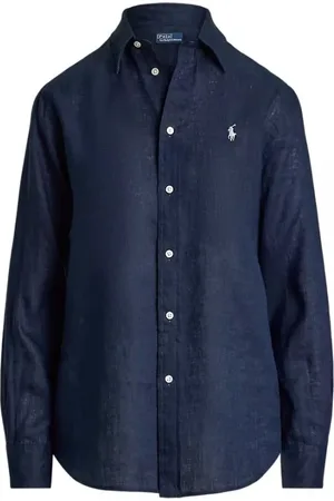 Ralph Lauren Bluser & Skjorter, Dame, Blå, XL, Afslappet Skjorte