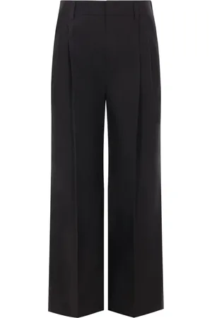 Brunello Cucinelli Bukser, Dame, Sort, 2XS, Bomuld, Monili Løse Bomuldsbukser
