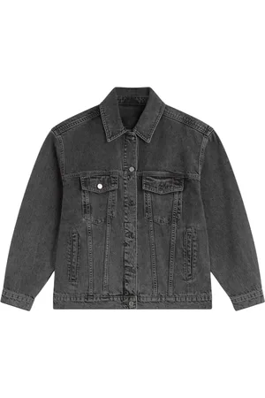ANINE BING Jakke, Dame, Grå, XS, Denim, Vintage-inspireret denimjakke med moderne design