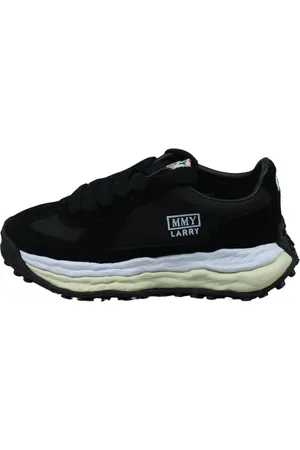 MIHARA YASUHIRO Sko, Herre, Sort, 46 EU, Sort lav-snit sneaker Larry OG Sole