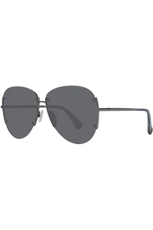 Max Mara Tilbehør, Dame, Grå, ONE SIZE, Kvinders Gunmetal Pilot Solbriller