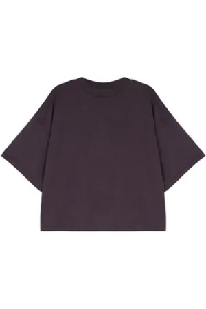 TELA Top, Dame, Brun, XS, Uld, Stilfuld Skossa T-shirt
