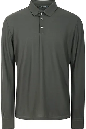 ZANONE Top, Herre, Grøn, 2XL, Bomuld, Polo Shirt i Fin Stof