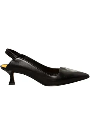 MARA BINI Sko, Dame, Sort, 41 EU, Læder, Sort læder slingback sandal