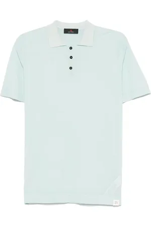 Peuterey Top, Herre, Blå, M, Bomuld, Isblå Polo Shirt