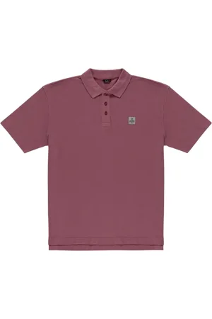 RefrigiWear Top, Herre, Lyserød, M, Bomuld, Polo Skjorte med Broderet Logo Patch