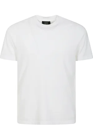 ZANONE Top, Herre, Hvid, XL, Bomuld, Kortærmet Bomuld T-Shirt