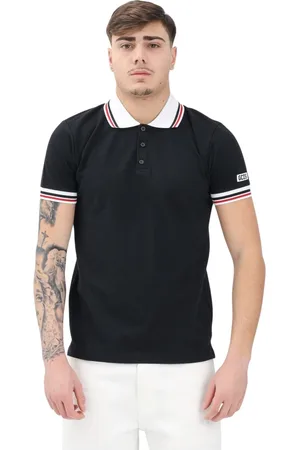 GCDS Top, Herre, Sort, L, Klassisk Sort Polo Skjorte
