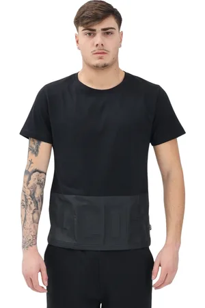 GCDS Top, Herre, Sort, XL, Minimalistisk Sort T-shirt og Polo