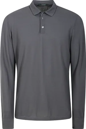 ZANONE Top, Herre, Sort, XL, Bomuld, Polo i fin stof