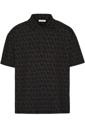 VALENTINO GARAVANI Top, Herre, Sort, L, Bomuld, Toile Iconographe Polo