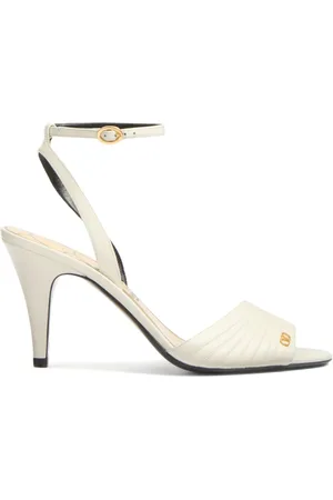 VALENTINO GARAVANI Sko, Dame, Hvid, 40 EU, Uld, Ladycrush Sandaler