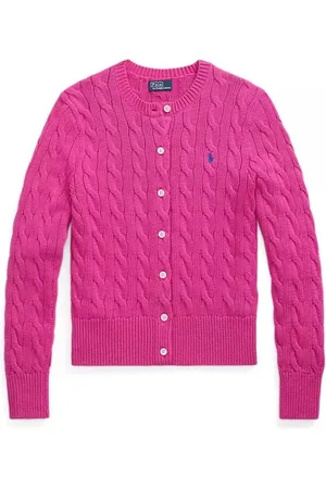 Ralph Lauren Strik, Dame, Lyserød, S, Uld, Stilfuld Vesta til et trendy look