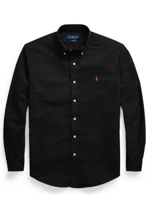 Ralph Lauren Skjorte, Herre, Sort, 2XL, Afslappet Skjorte