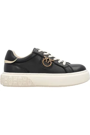 Pinko Sko, Dame, Sort, 40 EU, Læder, Læder Sneaker med Polyurethan