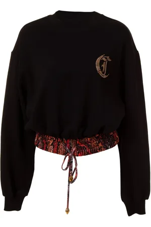 Roberto Cavalli Sweathshirts & Hoodies, Dame, Sort, S, Trøjer Sort